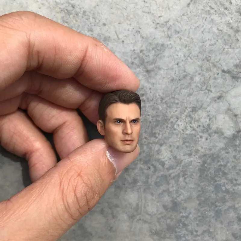 

Custom 1/12 Scale Young America Hero Male Head Sculpt Male Headplay Chris Evans for 6 Inches Action Figure SHF Figurine