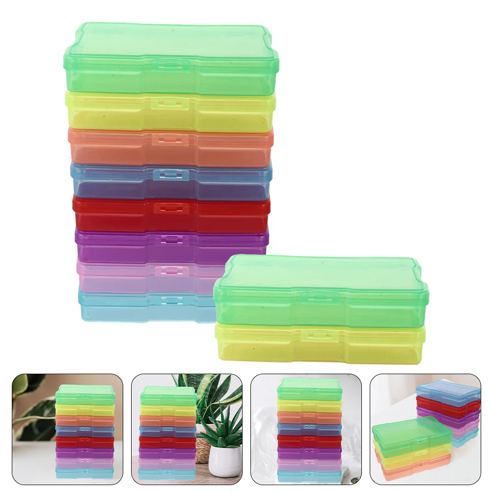 

Коробка органайзер для хранения Чехол для фото прозрачный поднос держатель для ювелирных изделий фотографий почтовых открыток держатель д...