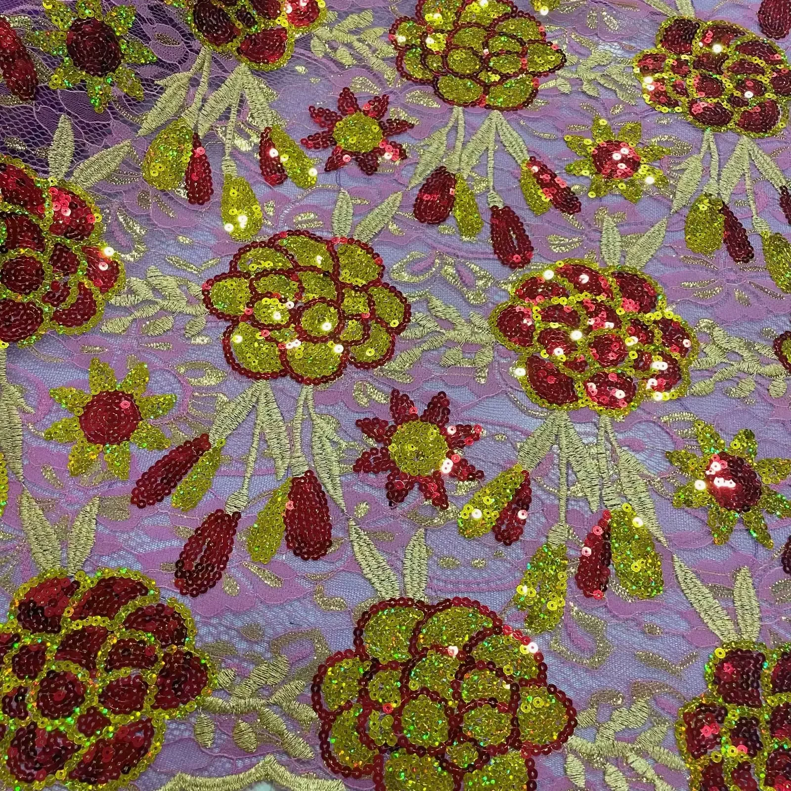 Новинка 2024 высокое качество французское Тюлевое кружево с блестками африканская