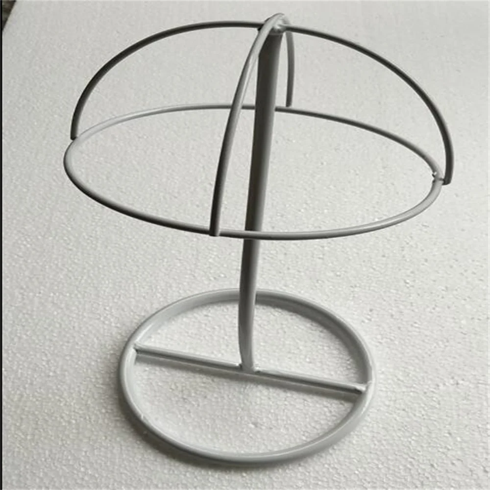 

4style Simple Iron Hat Female Head Mannequin Display Rack Bracket Prop Store Creative Mushroom Support Storage E071