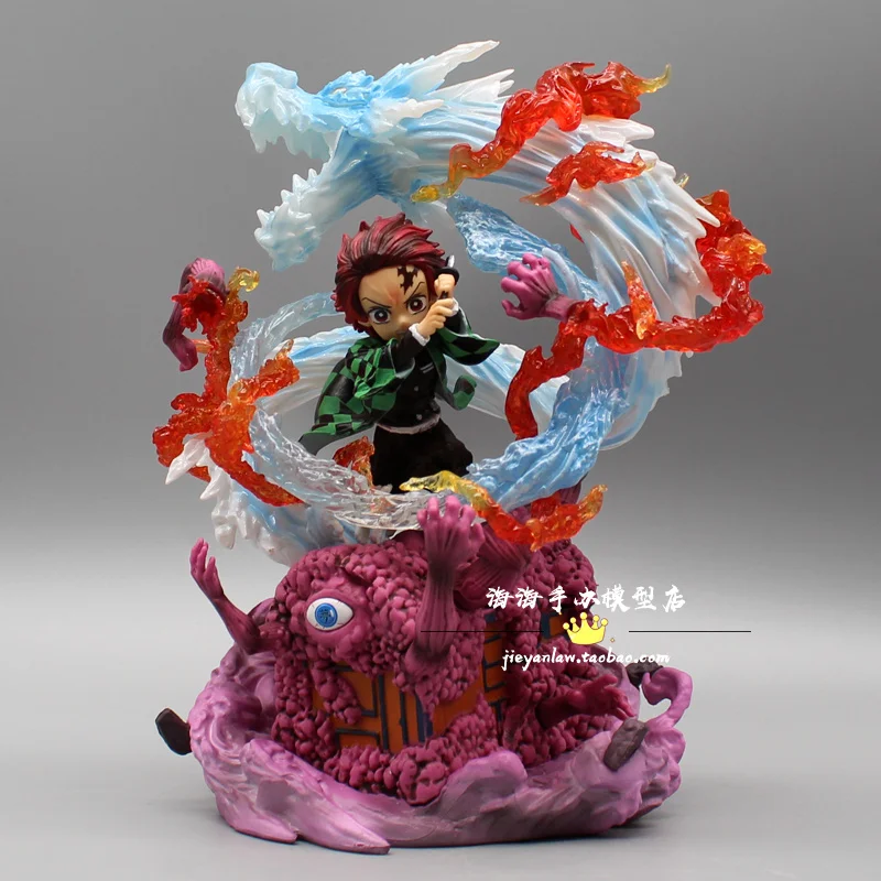 

Demon Slayer Anime Gk Breath Of Water G5 Kamado Tanjirou Infinite Train Sd Statue Pvc Action Figure Collectible Model Toys Gifts