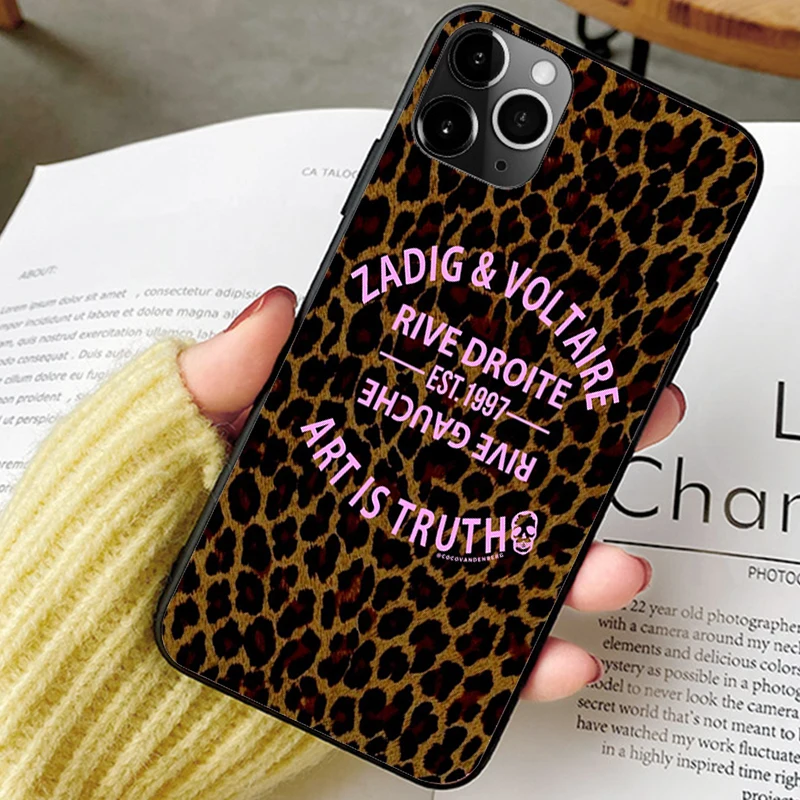 luxury brand coque phone case for iphone 12 plus 6 7plus 8 8plus x xs 11 13 pro max xr se phone cover new design zadig voltaire free global shipping
