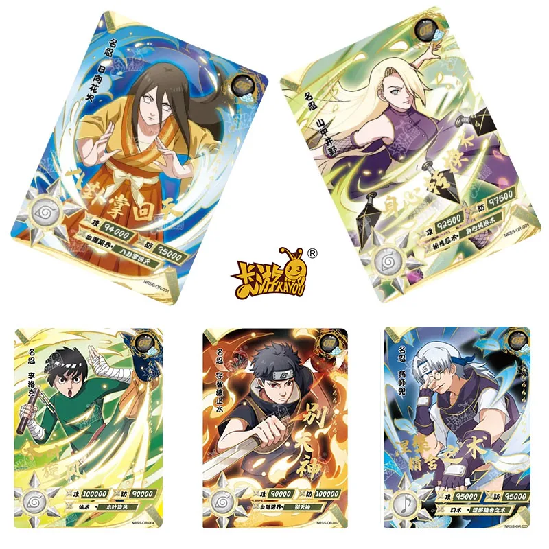 

Kayou Naruto Nrss-Or Series Cartoon Toy Card Hyuuga Hanabi Yamanaka Ino Anime Characters Collection Flash Card Christmas Gift