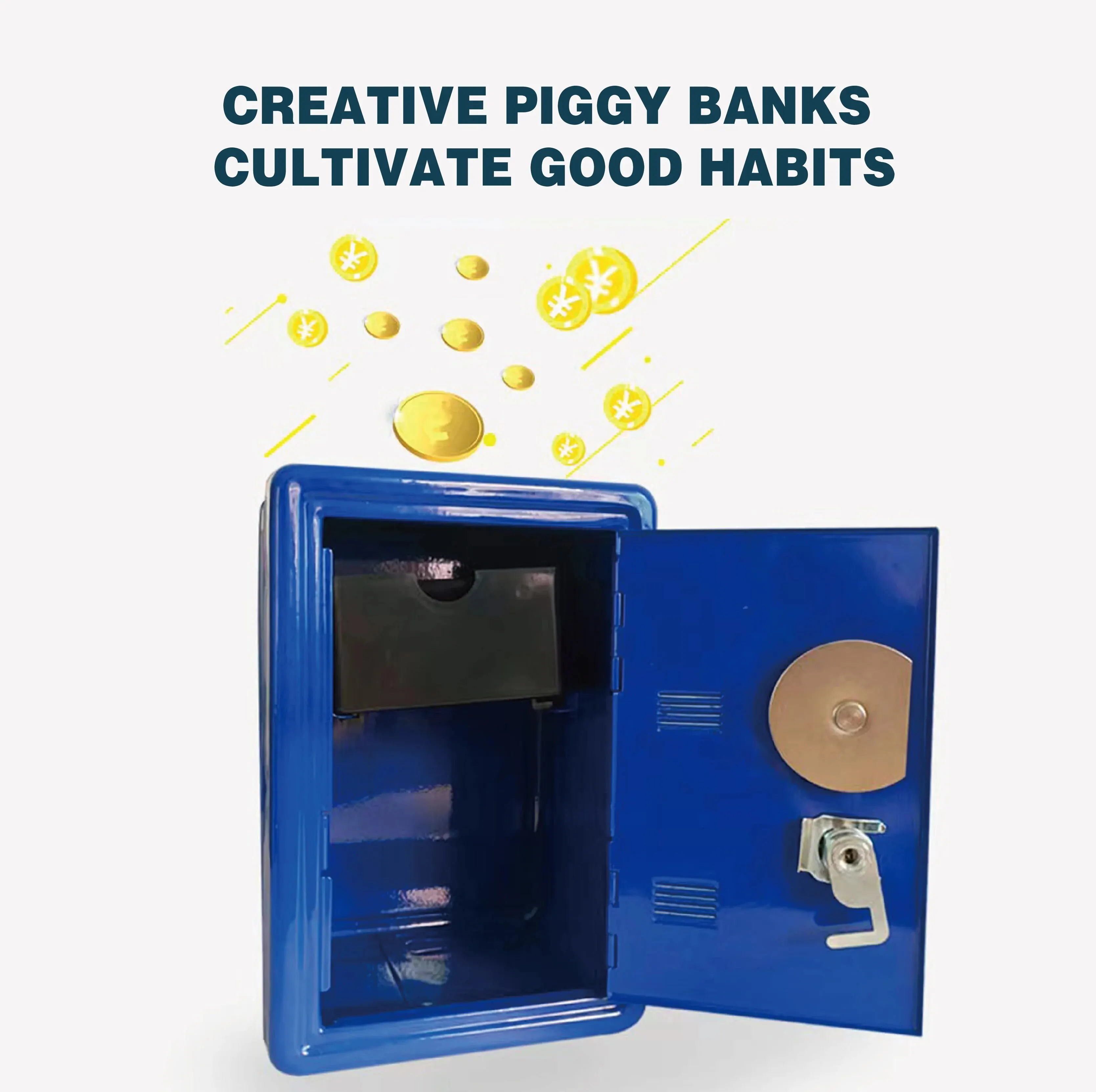 Мини-вертикальный Металлический Домашний Страховочный Ящик Автомобильный Сейф