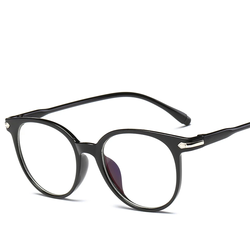 Elliptical flat mirror black 2022 female fashion trend glasses designer women high quality Glasses Men | Аксессуары для одежды
