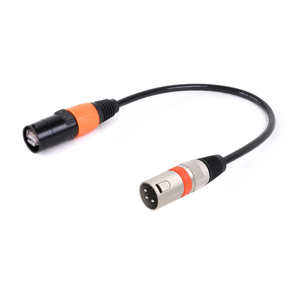 Кабель Ethernet XLR к RJ45 сетевой адаптер с 3-контактным штекером UTP 8P8C CAT5/6