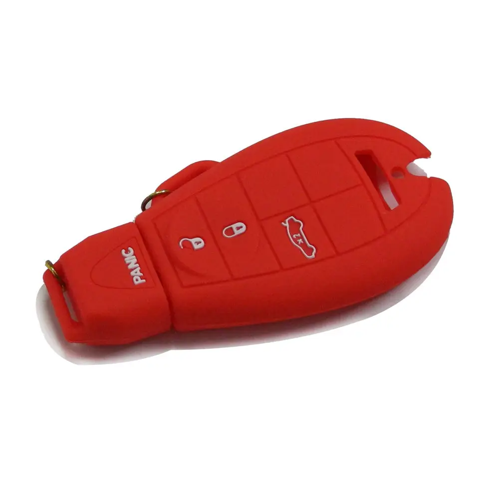 

Jingyuqin 4 BTNS дистанционный силиконовый чехол для ключей для Dodge JCUV Ddart Jeep Grand Cherokee Компас долгота Патриот Chrysler