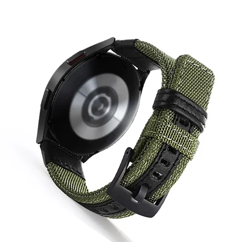 20mm 22mm de tecido de nylon para Samsung Galaxy Relógio 6 5 4 40mm 44mm 6classic 43mm 47mm Banda de substituição para Huawei Watch GT3