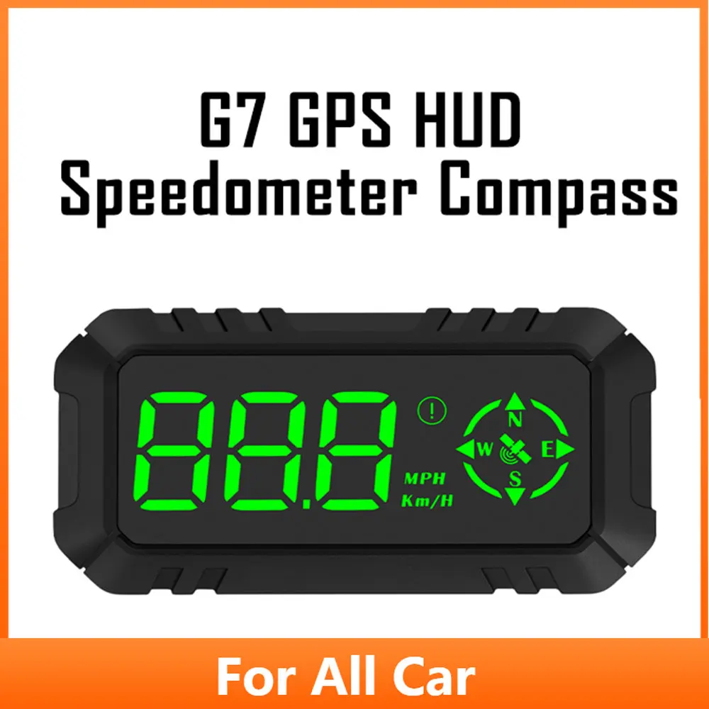 

G7 GPS HUD Display Speedometer Digital Car Head-Up Display Over-speed Alarm Universal For Bike Motorcycle Auto Projector