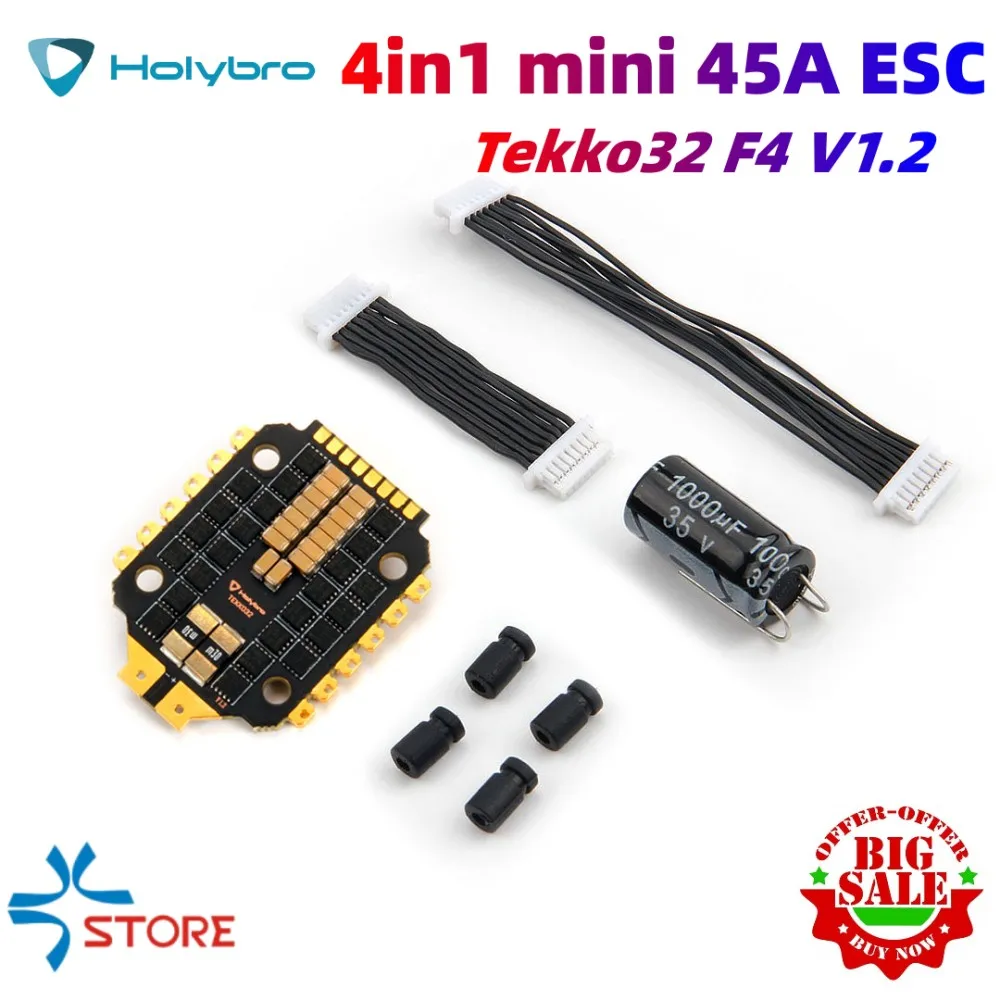 

Holybro Tekko32 F4 MCU 4in1 mini 45A ESC v1.2 BLHELI32 BL32 20x20mm PWM output 96K 3-6S For FPV Racing Drone Mini Quadcopter