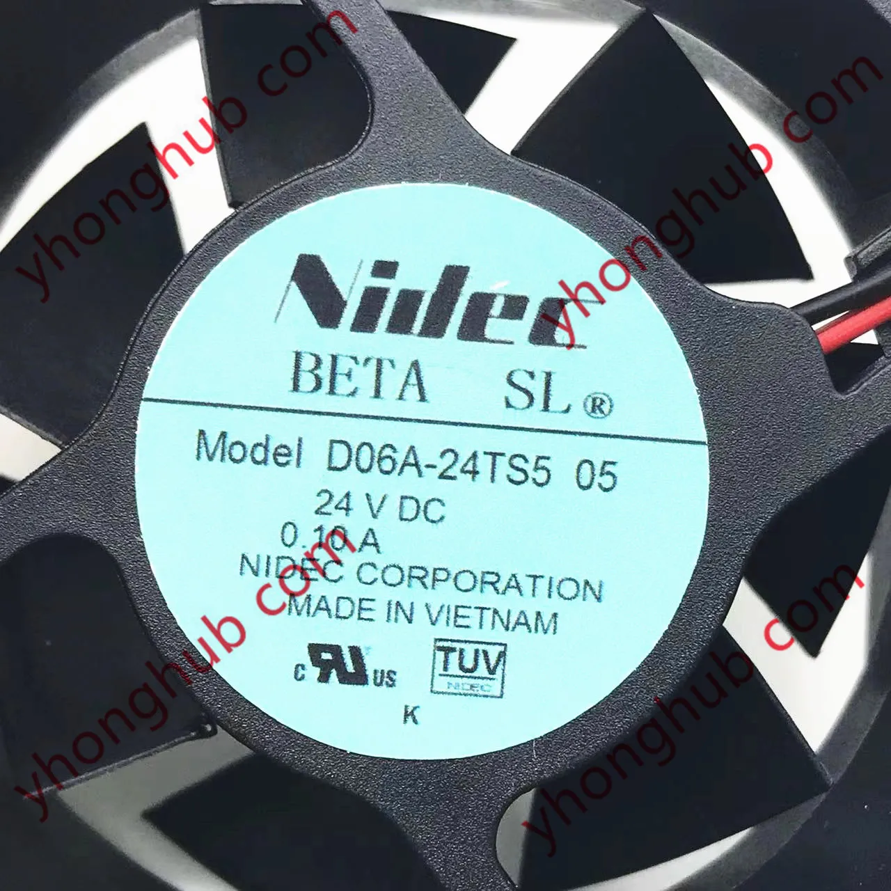 Фото Двухпроводной Вентилятор охлаждения сервера Nidec D06A-24TS5 05 DC 24V 0.10A 60x60x25 мм №3