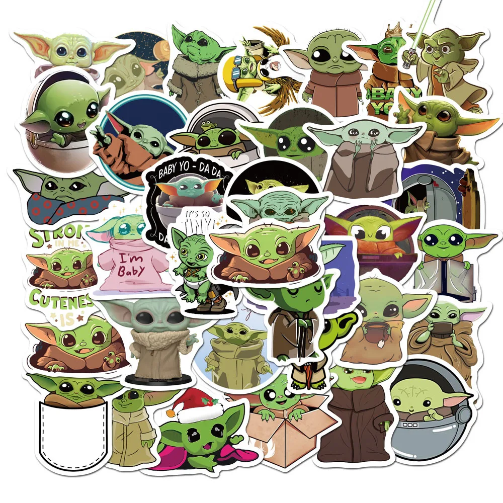 

50PCS/Pack Cool Disney Star Wars Stickers Funny Waterproof Skateboard Luggage Laptop Guitar Stationery Sticker Kids Toys Gift