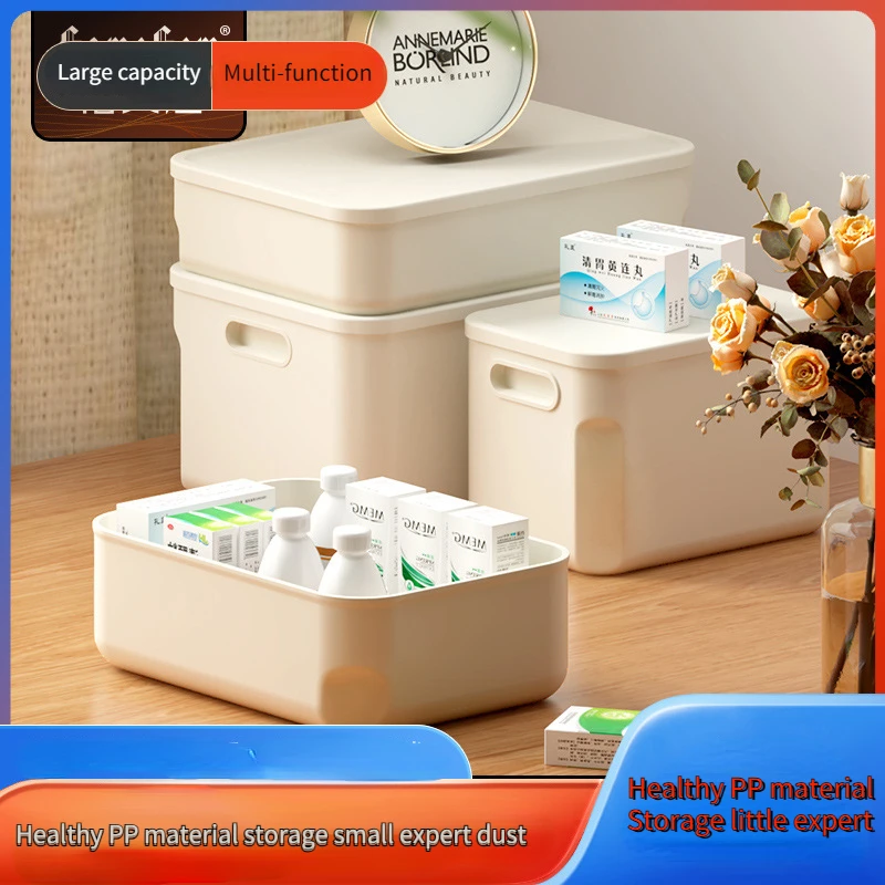 

Gemeiju Kitchen Desktop Storage Box Large Capacity Clothes Storage Storage Box Bedroom Bathroom Cosmetic Storage Basket