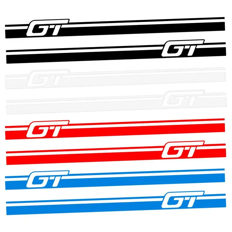 

Car Side Skirt Stickers Racing Stickers Auto Side Skirt Decal Universal Long Stripe Side Skirt Decal Cool Stickers For