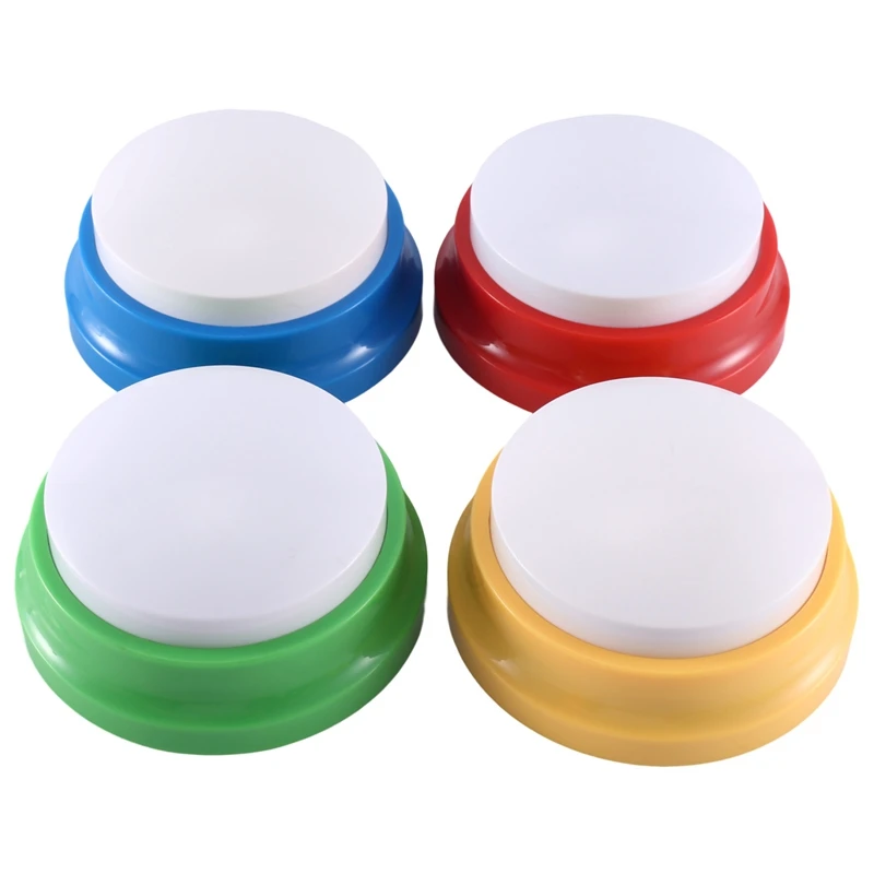 

4PCS Squeeze Box Recordable Talking Dog Button Voice Recorder Talking Toy For Pet Training Tool Squeeze Box Dog Toys