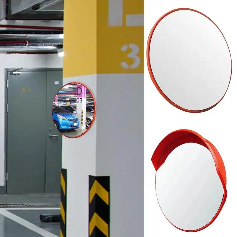 

Blindspot Convex Mirror Clear View Traffic Blindspot Anti-Impact 17.7-inch Safety Mirrors With Fixing Bracket Park Assistant