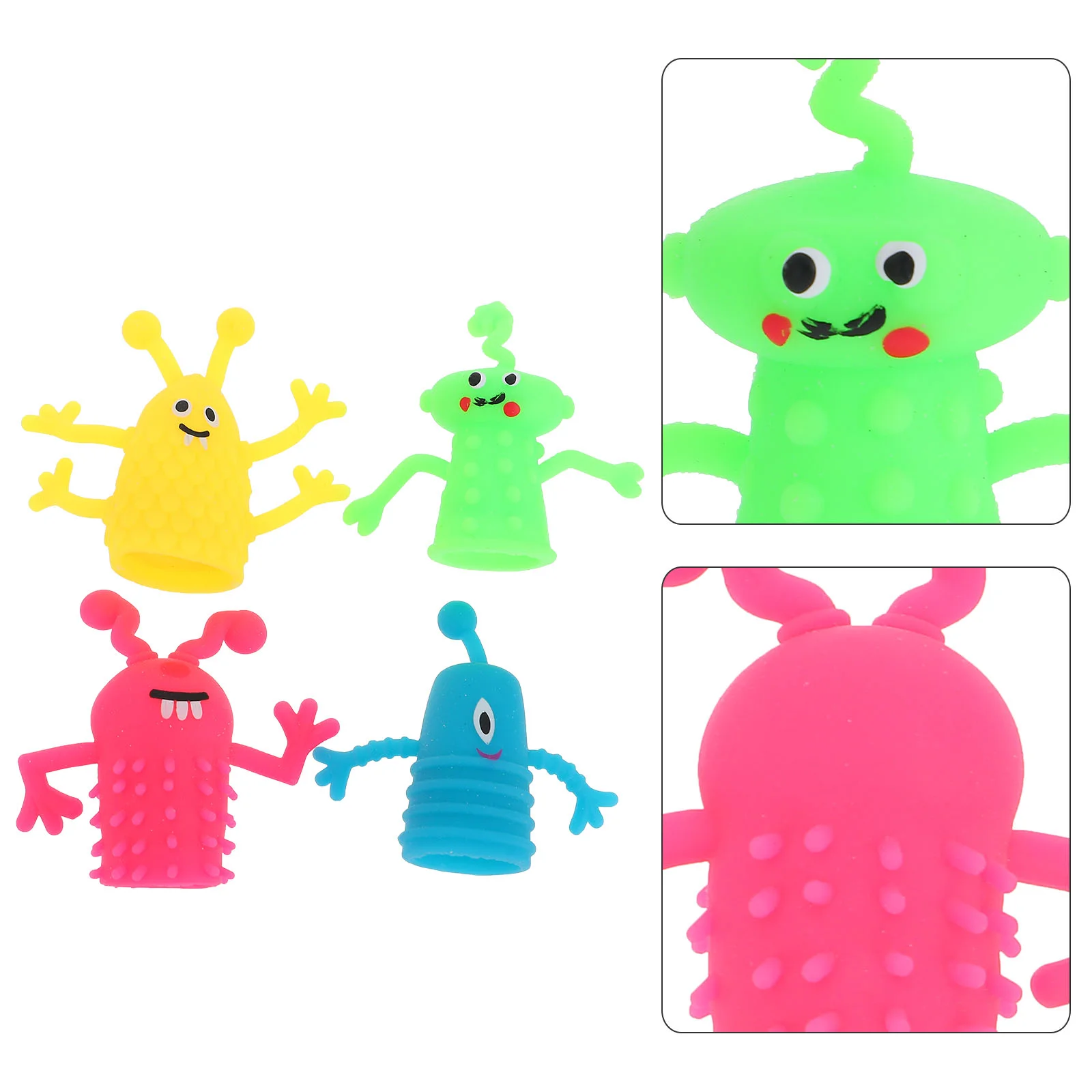 

Пальчиковая игрушка Puppetstoysmini, Хэллоуин, Мультяшные резиновые животные, ручная игрушка
