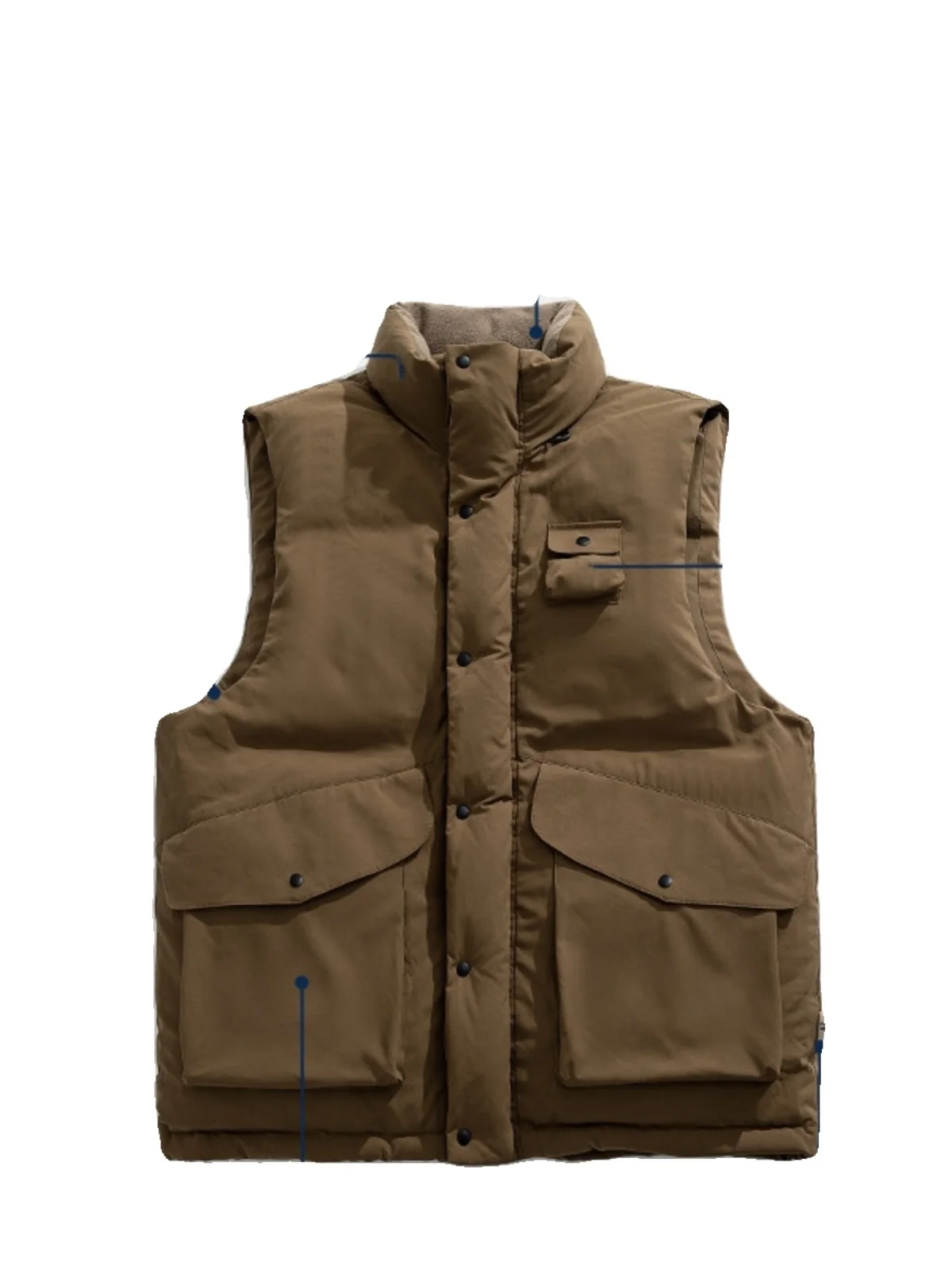 Японский модный жилет-карго Ciboy теплая пуховая куртка одежда с хлопковой