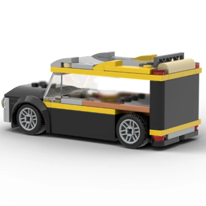 Модель скоростного гоночного автомобиля MOC, строительные кирпичи, классический фургон, модульная технология, детские праздничные подарки, сборные игрушки, костюм (art.: 3920d40daab4d) - 3920d40daab4d