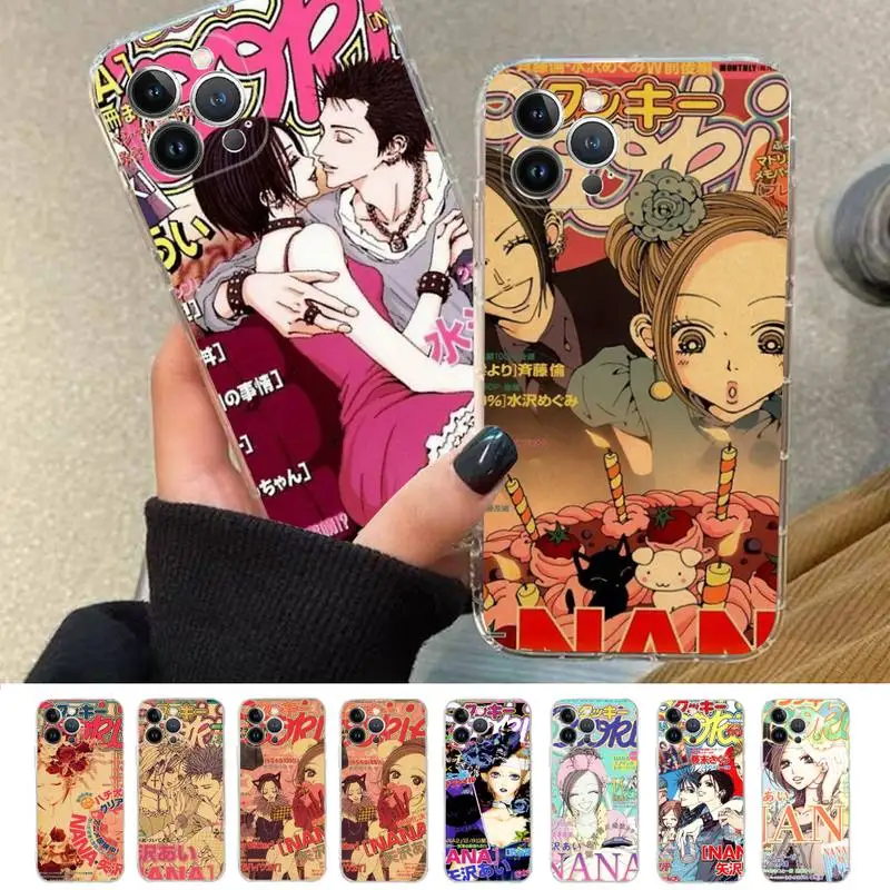 

Japan Anime NaNa Osaki Phone Case For iPhone 14 11 12 13 Mini Pro XS Max Cover 6 7 8 Plus X XR SE 2020 Funda Shell
