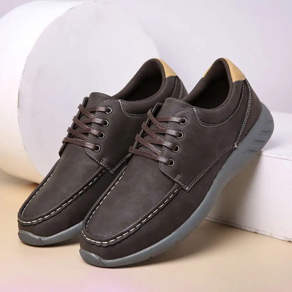 

Menico 2022 New Men Microfiber Leather Soft Sole Non Slip Casual Shoes Slip On Summer Pointed Toe Formal Comfy Work Driving Shoe