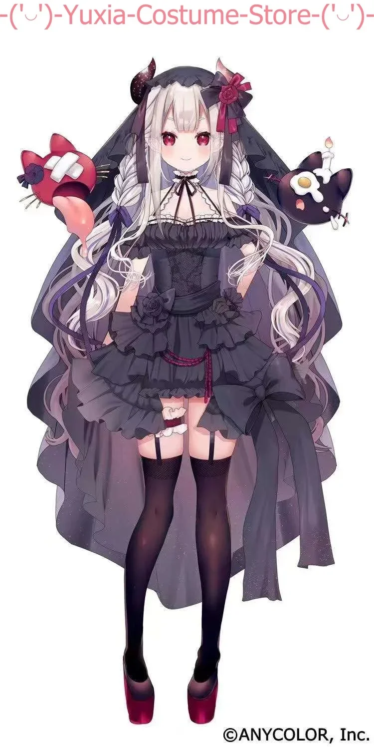 Косплей Vtuber Naraka Хэллоуин платье невесты косплей костюм игры аниме искусственная