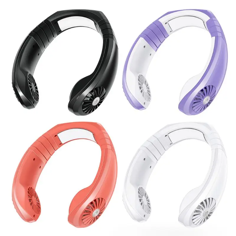 

Малошумный подвесной вентилятор для шеи Портативный USB мини-вентилятор для шеи Открытый небольшой охлаждающий вентилятор для на