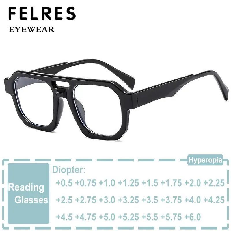 Очки для чтения мужские с двойным лучом ассиметричные модные