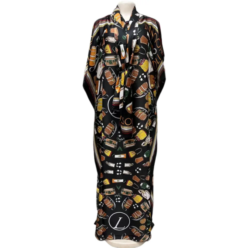 Dubai African Dresses For Women Muslim Fashion Abaya Nigerian Clothes Ankara Dashiki Long Dress Embroidered Kaftan Robe Djellaba