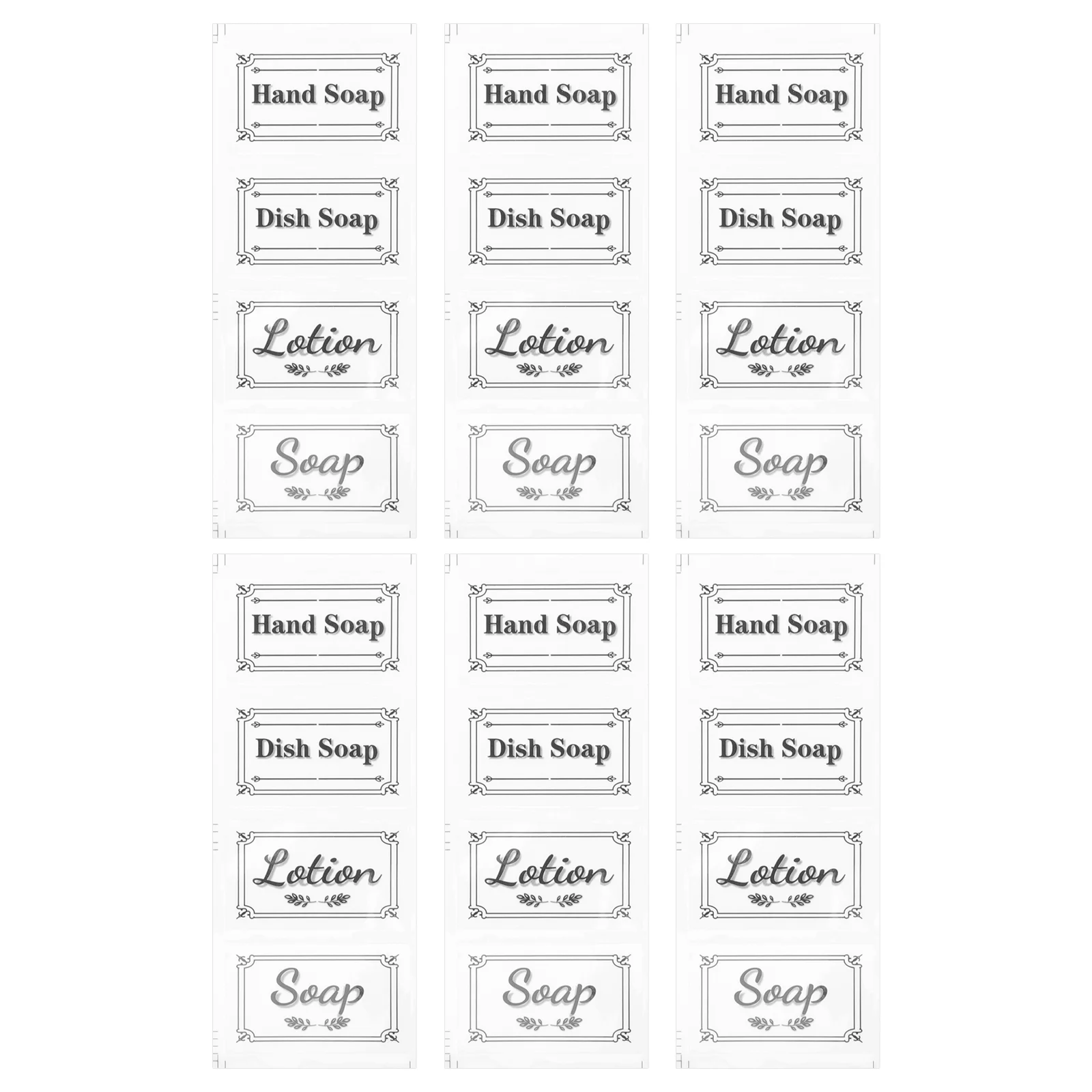 

Labels Soap Waterproof Stickers Label Bottle Hand Dispenser Shampoo Bathroom Conditioner Cleaning Sticker Decals Removablelotion