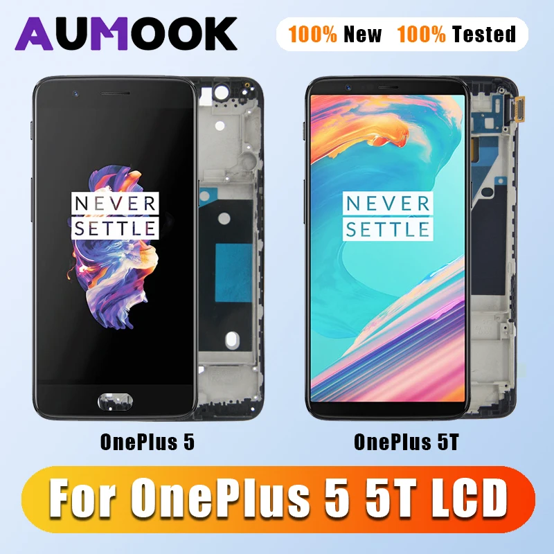 

Оригинальный AMOLED ЖК-дисплей для OnePlus 5 5T, сенсорный ЖК-экран, сменная панель для 1 + 5T 5, ЖК-дисплей