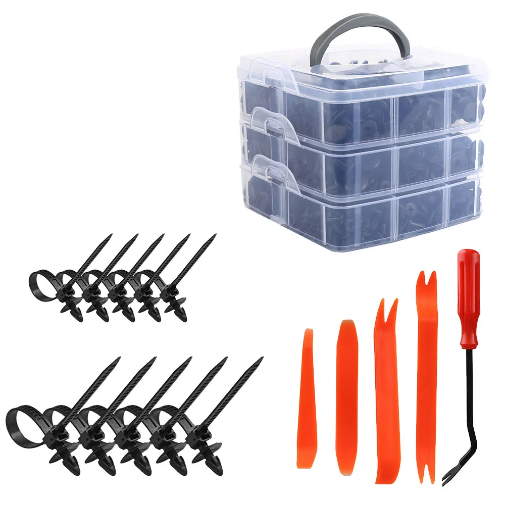 

1 Set/635 Pcs Car Rivet Fastener Retainer Push Pin Auto Interior Rivet Tapestry Clip Car Interior Accessories Kit with