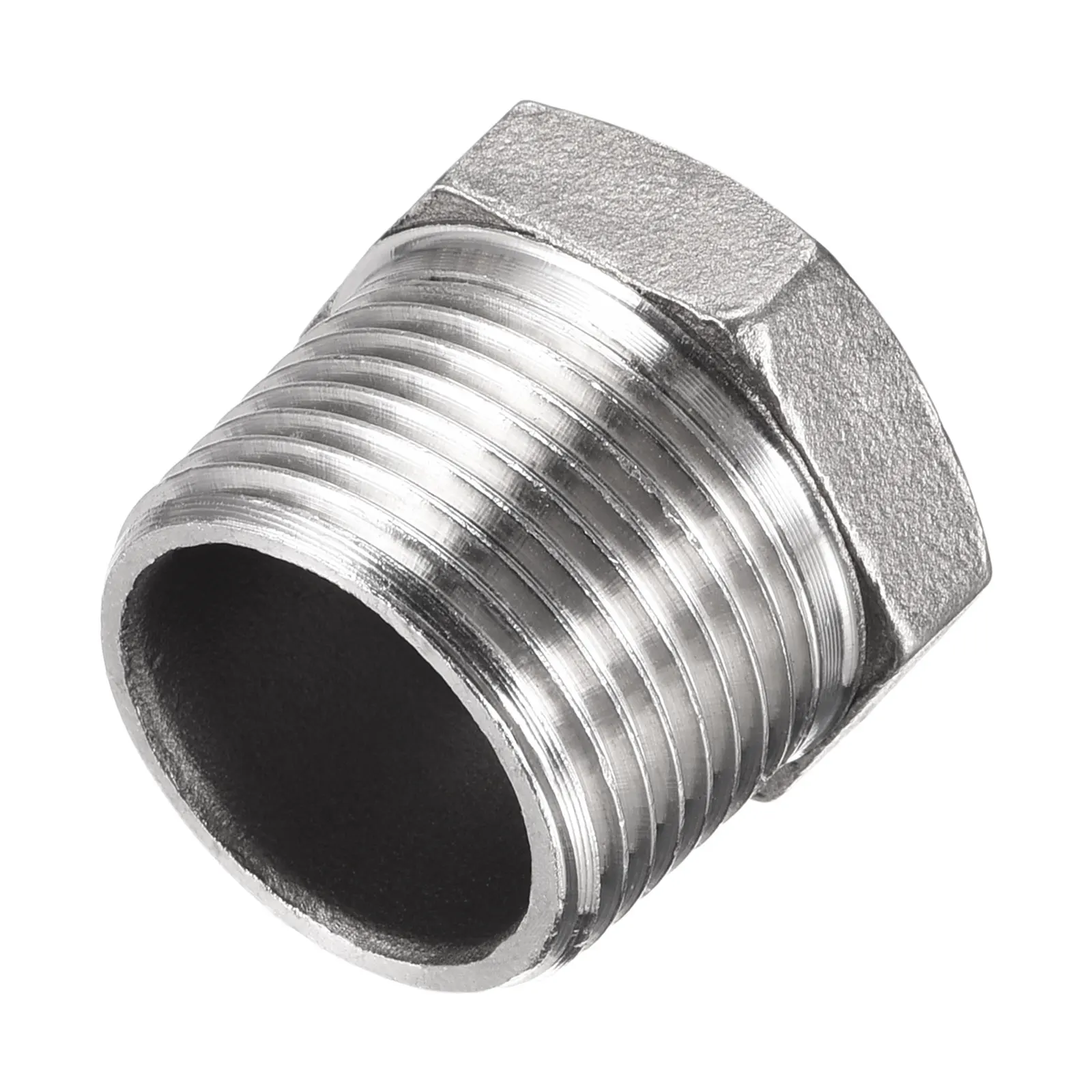

Uxcell Hex Reducing Bushing, 3/4 PT Male to 1/2 PT Female 304 Stainless Steel Pipe Fitting Reducer Adapter