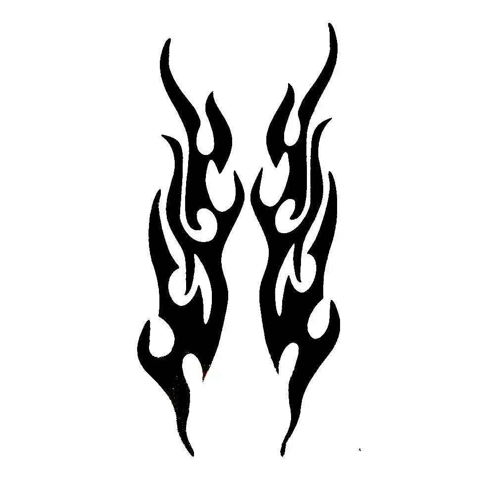 

15/20 CM Car Stickers Decor Motorcycle Decals Cool Fire Flame Decorative Accessories Creative Sunscreen Waterproof M152