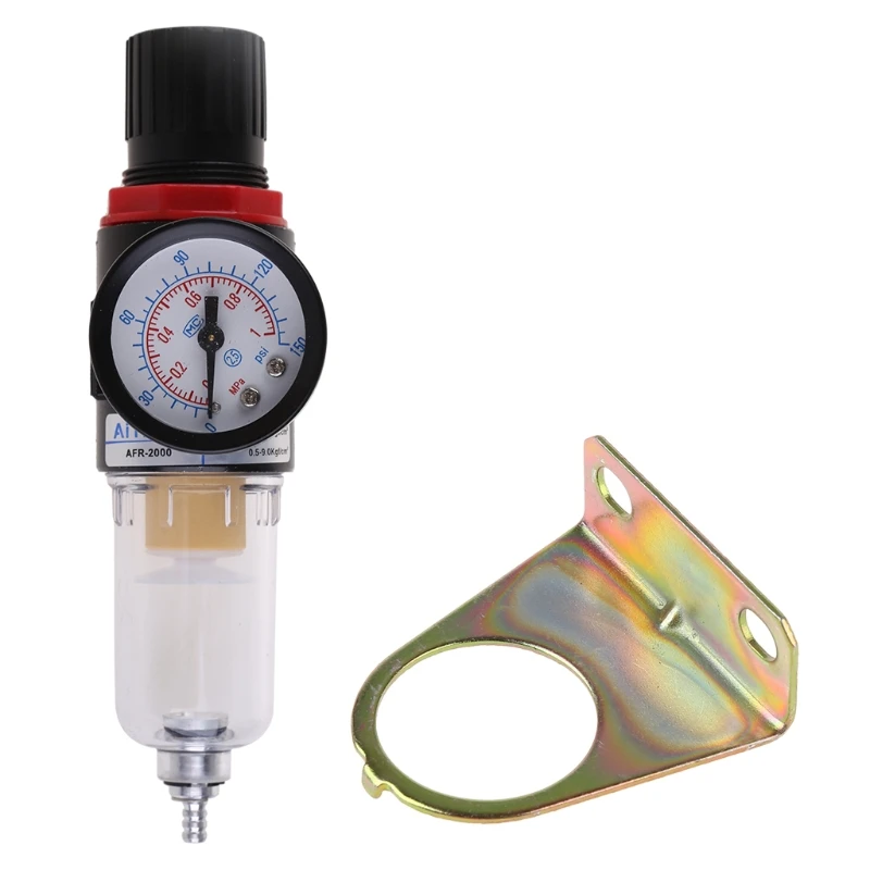 

AFR-2000 Airbrush Compressor Pressure Regulator Water Trap Filter Water Moisture Gauge