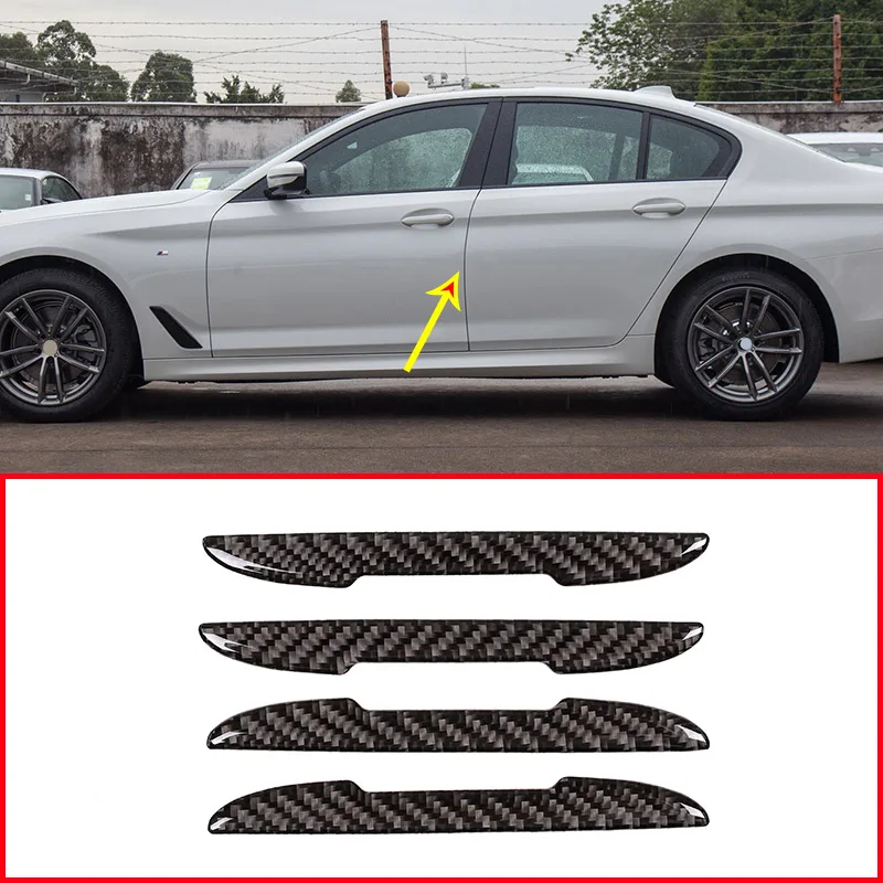 

4 шт., автомобильные полосы из углеродного волокна для BMW F10 F15 F16 F30 F48 G30 G38, Mercedes benz W205 W213 W222
