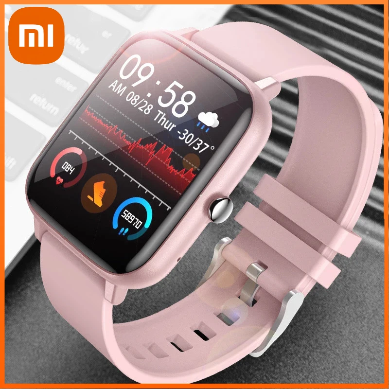 

Xiaomi Fashion Ladies Smart Watch Full Screen Touch Bluetooth Call IP67 Waterproof Heart Rate Monitoring Sports Watch for Xiaomi