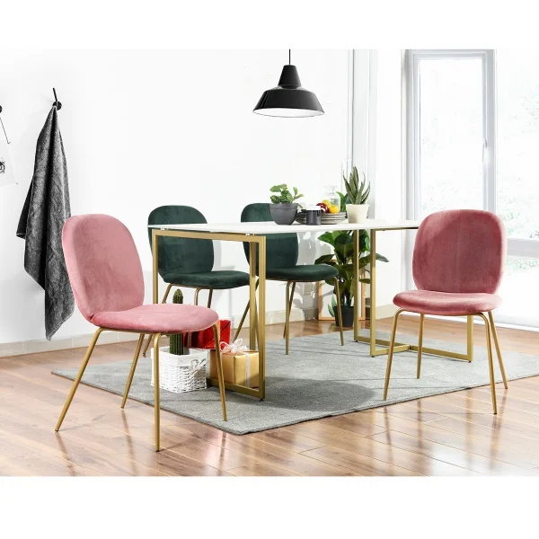 

Velvet Side Chair/ Dinning Chair (Set of 2)