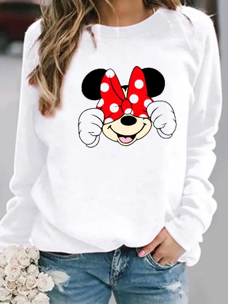 

Женские пуловеры с принтом, модный праздничный Дамский осенний милый мультяшный милый свитшот в горошек с длинным рукавом и графическим принтом