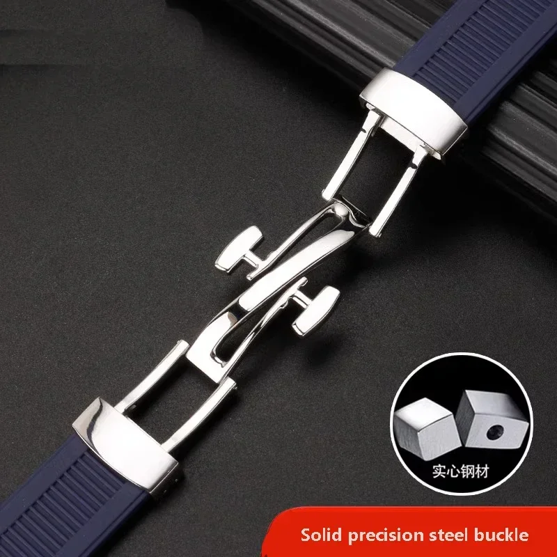 Высококачественный силиконовый резиновый ремешок для часов Patek Philippe Nautilus Series 5711