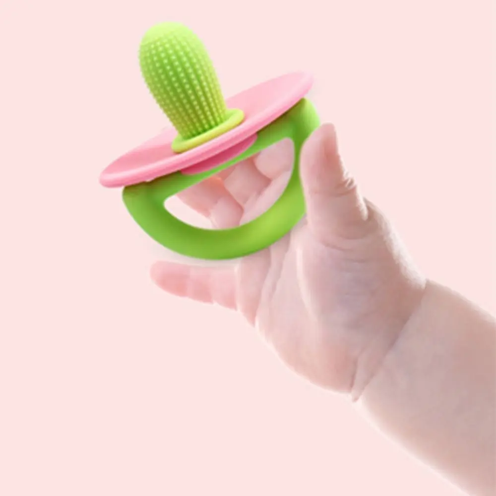 

Soft Spiral Cactus Shape Safety Contrast Color Non-slip Silicone Nipple Nursing Accessory Soother Baby Pacifier