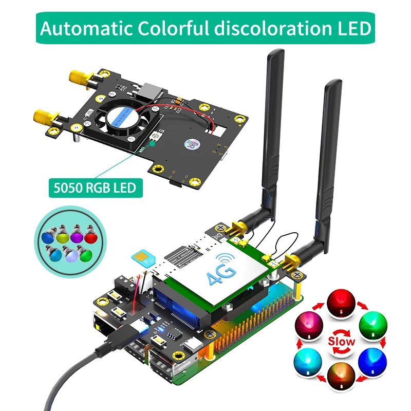 Raspberry Pi 3G/4G &amp LTE HAT Mini PCIe для Asus Tinker /Samsung ARTIK /Rock64 /Latte Panda