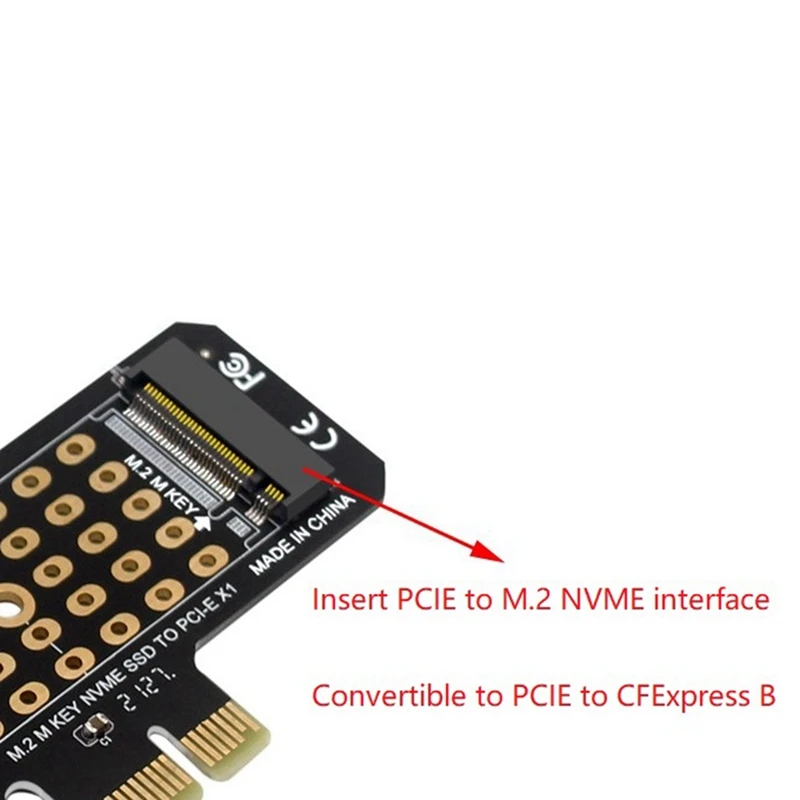 Адаптер удлинителя Cfexpress Тип B на NGFF M2 Mkey Nvme 38x45x3 0 мм поддержка Pcie 4 X2