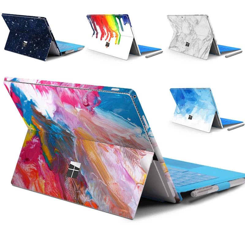 DIY Individual Vinyl Decal Skin Sticker For Microsoft Pad Surface Pro 8/7/6/5/4/3 Surface Pro X Back Edge Protector Cover
