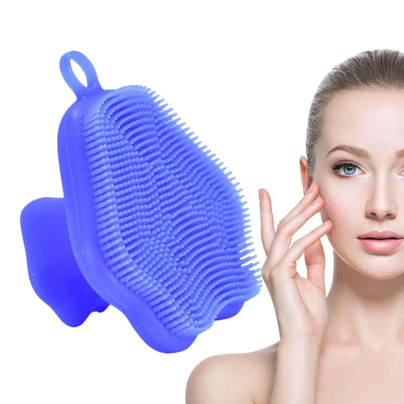 

Silicone Face Cleansing Brush Silicone Face Scrubber Exfoliator With Handle Rubber Face Scrubber Face Wash Brush Facial