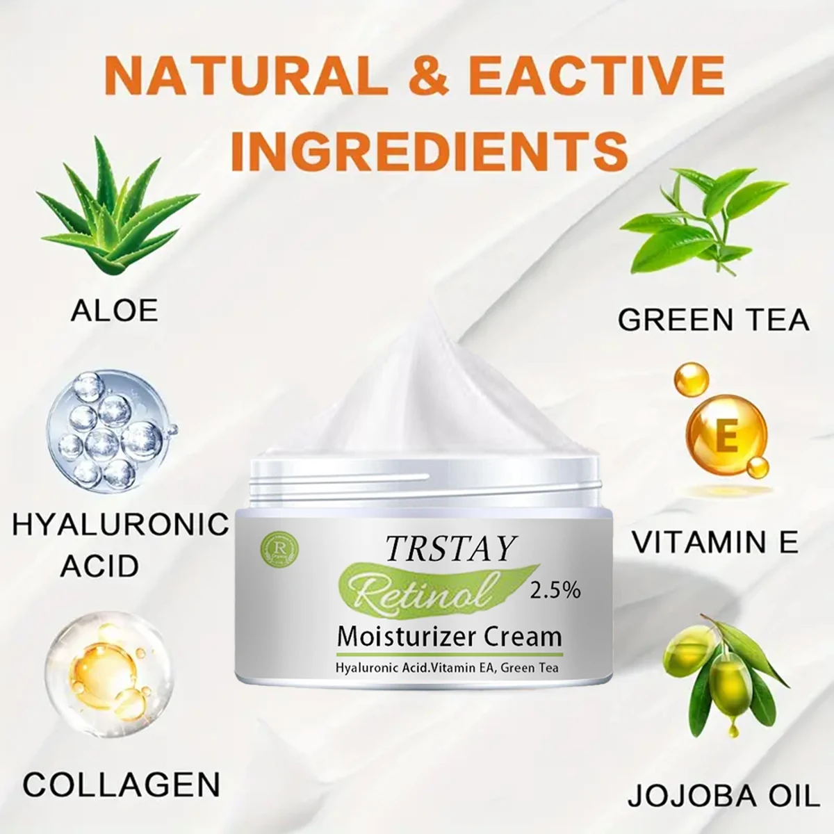 Крем с ретинолом питательный освежающий увлажняющий крем для уменьшения пор