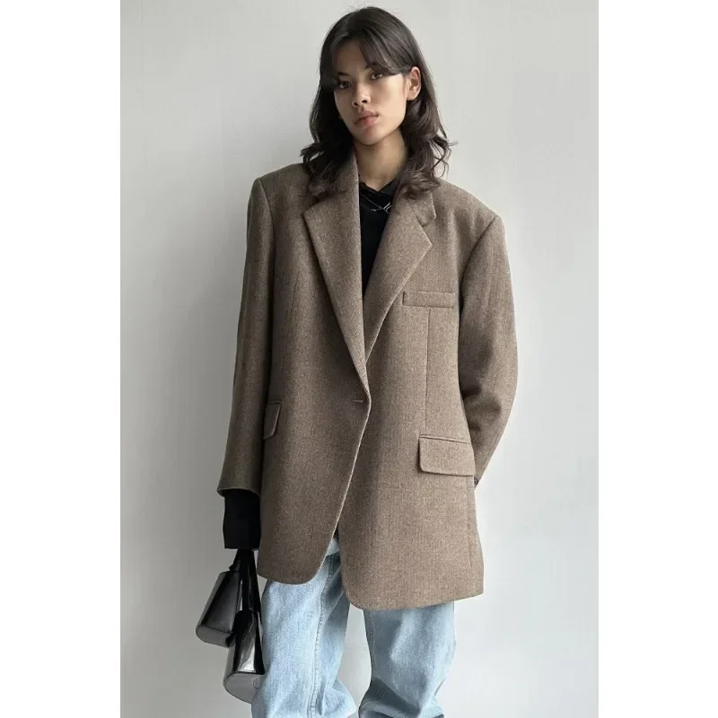 LC @ Зимняя женская тонкая куртка на одной пуговице с длинными рукавами теплое