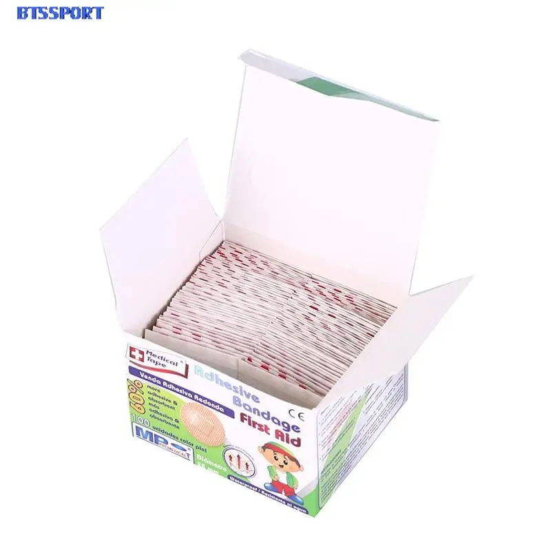 

100pcs/pack Outdoor Medical Adhesive Sticker Wound Paste Waterproof Band-Aid Hemostatic Bandage Pain Plaster Safety & Survival