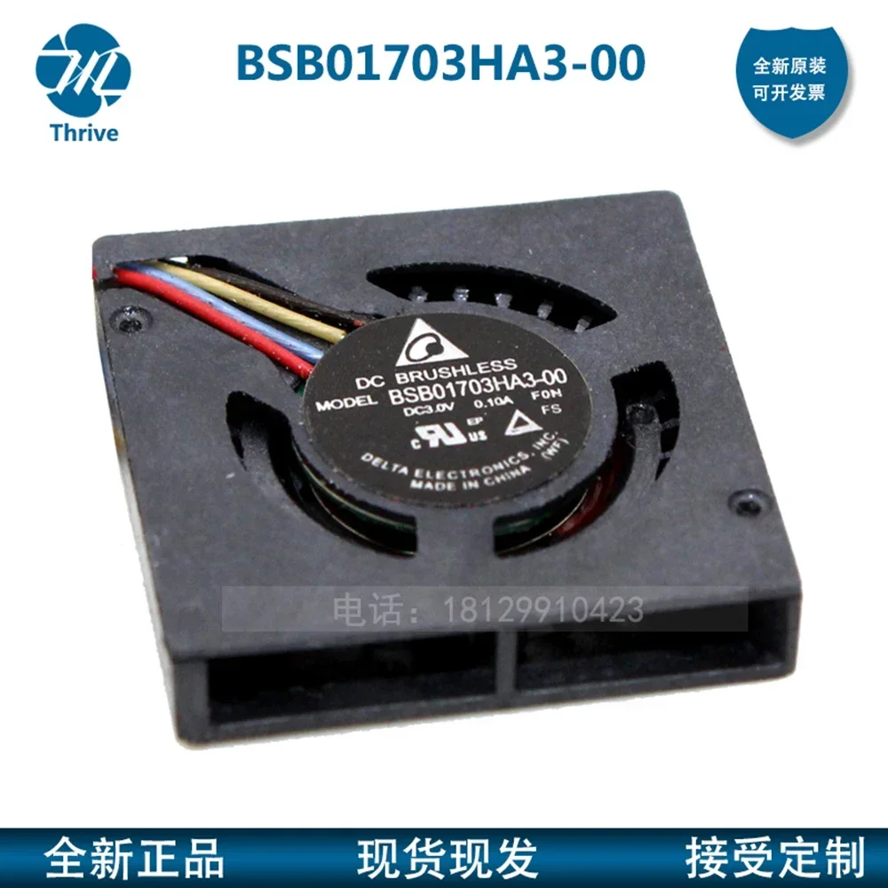 Фото Новый оригинальный вентилятор Delta BSB01703HA3-00, 17 мм, 17x17x3 мм, 1703, DC3.0V 0.10A, маленький вентилятор-воздуходувка для микропроекторов №3