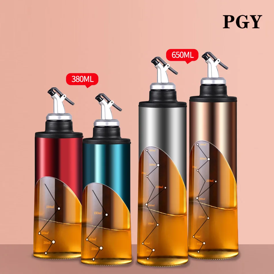 

PGY Oil Bottle Leakproof Stainless Steel Oil Pot Soy Sauce Bottle Seasoning Bottle Seasoning Bottle Kitchen Supplies Wholesale